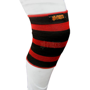 Rodillera elástica transpirable para entrenamiento de gimnasio de la mejor calidad, logotipo personalizado, compatible con levantamiento de pesas, ciclismo, cómodas mangas de codo - Product Image 1