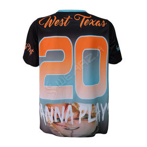 Maillots de softball personnalisés par sublimation maillot personnalisé à porter par équipe avec propre logo hauts de softball personnalisés respirants - Product Image 4