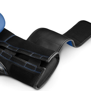 Gants de boxe élégants bleus et noirs pour adultes faits sur mesure pour la pratique du poinçonnage fabriqués au Pakistan pour les arts martiaux - Product Image 6
