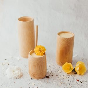 Sıcak trend 2025 bambu fincan yeniden kullanılabilir çay seti gravür lazer logolu Eco2go Vietnam tarafından Vietnam ihracatında yapılan - Product Image 2