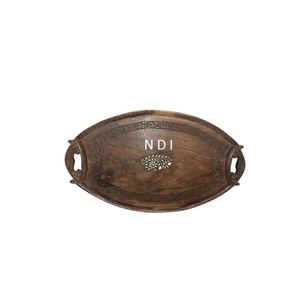 Bandeja de madera de diseño occidental para servir, vajilla, bandeja para servir Catering, beber café y desayuno, bandeja para servir - Product Image 1