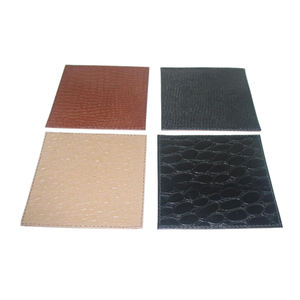 Posavasos de cuero con patrón de cocodrilo, posavasos de cuero con relieve, diseño a la moda, nuevo diseño - Product Image 5