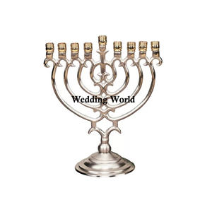 Bougeoir de créateur en métal Menorah de qualité supérieure fait à la main bougeoir de fantaisie de taille personnalisée très vendu nouveau bougeoir de fantaisie - Product Image 2