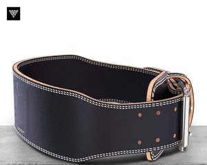 Ceinture de levage en cuir de peau de vache pour ceintures de puissance d'exercice avec cuir fendu pour la musculation - Product Image 4