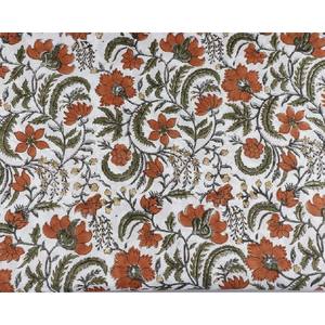 Indien main bloc imprimé coton tissu doux tricot par la cour robe rideau vêtements de nuit Sari décor à la maison Style africain teint motif - Product Image 3