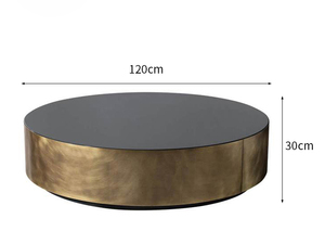 Mesa redonda y cuadrada de metal moderna de lujo con función extensible para uso en el hogar y el restaurante de oficina hecha en la India - Product Image 6