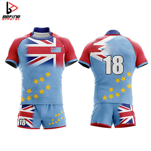 2024 uniformes de Rugby personalizados de alta calidad Unisex, ropa deportiva sublimada transpirable, conjuntos de fútbol de Rugby al por mayor - Product Image 3