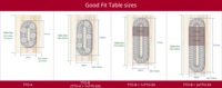 Plateau tournant design moderne en plastique, gris clair, marron clair, pour salle à manger et cuisine, longueur de table 1,8-2,2 m, 10-12 places