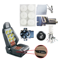 Siège de voiture AKEE avec massage par pression d'air, moteurs vibrants, coussin chauffant gonflable, réglage 4 directions, ajustement universel, soulagement de la fatigue
