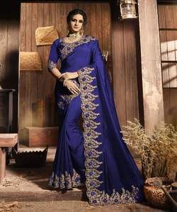 Banarasi soie Jacquard Saree avec chemisier femmes portent des dames fête Festival tenue quotidienne doux coton soie Sari en gros bas prix ethnique - Product Image 3