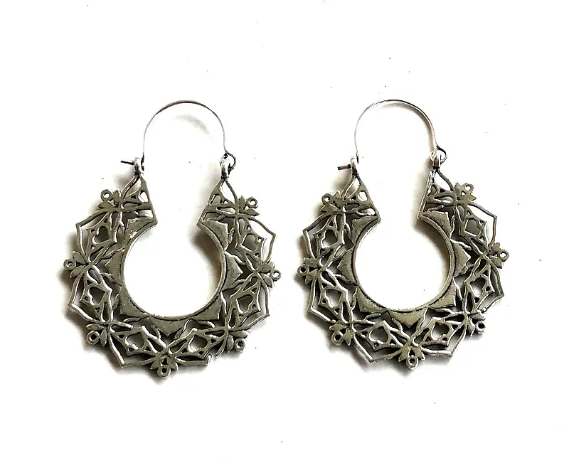 Jaipur Wholesale Oxidized Earrings Silver Plated Jewelry Indian Traditional Design Earring for Women & Girls