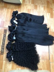 2020 Hot <b>Sale</b> Machine Weft Raw Virgin Remy Curly <b>Hair</b> <b>Extensions</b> 100 Gram Vietnam Wholesale - Product Image 6