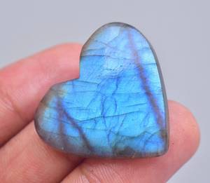 Beautiful Flash Labradorite <b>Heart</b> Gemstone <b>Heart</b> <b>Shape</b> Loose Gemstone - Product Image 3