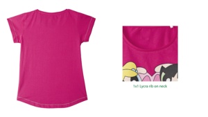 Eco Friendly New Customize Girl Children's Baseball Bottom Custom Carton Printed Short Sleeve <b>t</b> <b>Shirt</b> Kids Clothing - Product Image 6