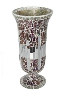 Portavelas de Metal con cuentas blancas Hurricane Elegante luz única Hurricane Festivo Portavelas decorativo-Silver Hurricane - Product Image 6