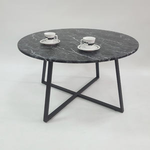 โต๊ะข้างมีฐานรูปตัว X สำหรับสำนักงาน-สีดำด้าน - Product Image 1