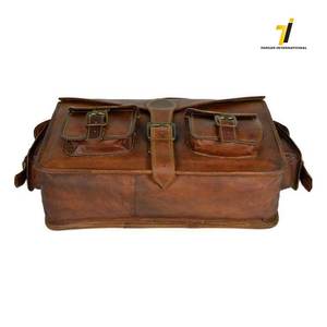 กระเป๋าอานมอเตอร์ไซค์,กระเป๋าอานกระเป๋าหนังสีน้ำตาลด้านเดียว - Product Image 2