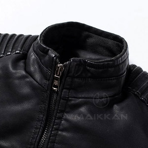 Chaquetas de cuero personalizadas para hombre, chaqueta de cuero de alta calidad - Product Image 2