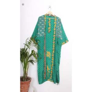 Kimono Vintage de Algodón para Mujer, Ropa de Dormir de Seda, Kimono con Estampado Floral, Batas PARA LA Playa - Product Image 4