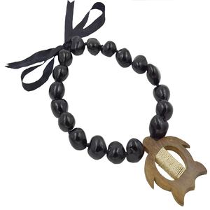 ハワイアン ククイナッツ ネックレス、様々な形の木製ペンダント付き、ネックレスギフトアクセサリー、ユニセックス向けジュエリーネックレス - Product Image 3