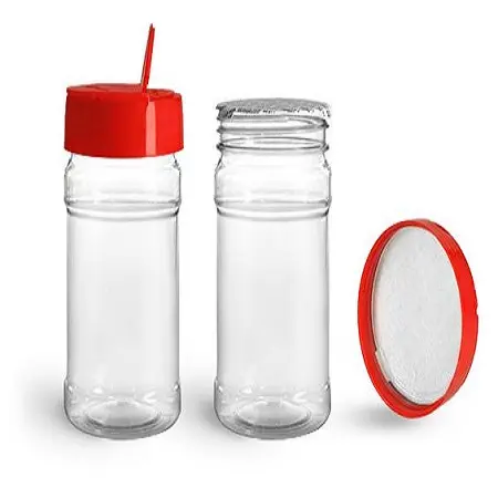 Leere 250ml 300ml 10g 20g 30g 50 g Plastik glasbehälter flaschen für Gewürz küchen lebensmittel verpackungen mit Verschluss