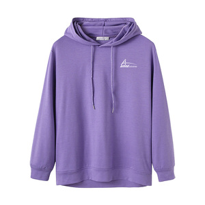 Conjunto de jersey con capucha y pantalones cortos para hombre, moda de talla grande, sudaderas clásicas de color púrpura - Product Image 1