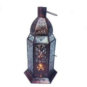 Atiqco Luckywind Porte-bougie Votive Shabby Chic en Fer Vieilli Fait Main, Lanterne à Bougie Portable et Durable de Haute Qualité pour Jardin - Product Image 3