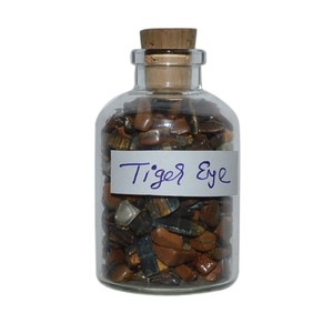 Supplier of Tiger <b>Chips</b> Gemstone Bottle : Tiger <b>Chips</b> Gemstone Bottle for Sale Semiprecious Stone Craft India - Product Image 1