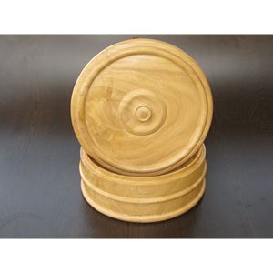 Caja de almacenamiento de madera de acacia pulida y tazón de masa Tazones DE BODA elegantes - Product Image 2