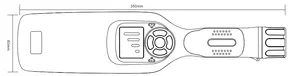 Detektor Logam Genggam Pemindai Seluruh Tubuh Sensitivitas Tinggi, Detektor Logam Genggam dengan Alarm Getaran
