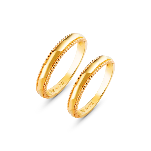 10k/14k/18k wedding rings real gold moissanite ring yellow gold 18k gold ring women manufacturer HTJ brand Vietnam NC644
