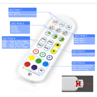 Télécommande Wifi sans fil à distance pour bande LED, contrôleur de musique intelligent, fonctionne avec l'application, rvb, 5V-24V IR