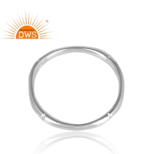 Fine Jewelry Handmade 925 Sterling <b>Plain</b> Silver <b>Ring</b> Jewelry Supplier Designer Band <b>Ring</b> Jewelry Manufacturer - Product Image 4
