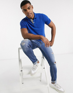 Wholesale Fashionable Men Golf Breathable Ribbed Polo Collar <b>T</b>-shirt With Custom Logo - Product Image 2