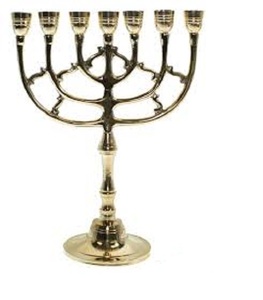 Hot selling menorah in different designs made with solid brass with 7 <b>Branch</b> at wholesale price - Product Image 1