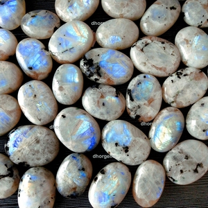 Pierre de lune de grande taille, couleur arc-en-ciel, pierre de palmier, nuage de lune, chemin de guérison, bijoux 7 chakra, offre spéciale - Product Image 1