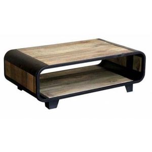 Modern Industrial Farmhouse Style Metal TV <b>Stand</b> with Curved <b>Corners</b> Customizable Living Room Cabinet Tempered Glass - Product Image 1