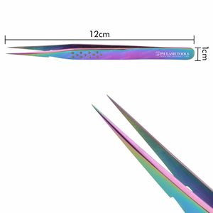 Pinzas para extensión de pestañas con diseño estampado, pinzas para extensión de pestañas con logotipo personalizado, venta al por mayor, marca privada, novedad - Product Image 5