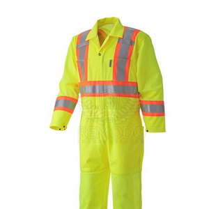 ชุดคลุมทำงานเพื่อความปลอดภัยแบบกำหนดเอง,ชุดคลุมทำงานชุด OEM พิมพ์โลโก้แบบกำหนดเองพร้อมเทปสะท้อนแสงสำหรับการมองเห็นในชีวิตประจำวัน PK - Product Image 2