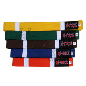 Alta calidad personalizada 200cm - 320cm colores Durable 100% algodón arte marcial Judo Karate Taekwondo cinturón - Product Image 2