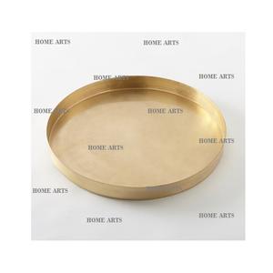 Plato para servir comida de latón de diseño clásico Plato para servir comida de color dorado de calidad superior al precio más barato - Product Image 1