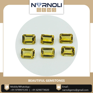 Quartz doré naturel, pierre précieuse verte de qualité supérieure, pierres Narnoli, belle apparence, pierre facettée non montée pour la fabrication de bijoux et l'artisanat - Product Image 3