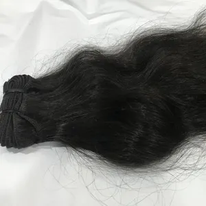 Extensions de cheveux humains vierges indiens non traités de meilleure qualité, cheveux Remy avec style naturel ondulé, fabriqués à Chennai, en Inde - Product Image 1