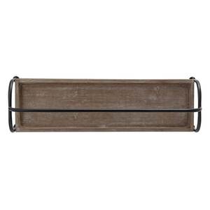 ถาดตกแต่งไม้และโลหะดีไซน์ใหม่พร้อมสัมผัสโบราณสีดําสําหรับตกแต่งโต๊ะ - Product Image 2