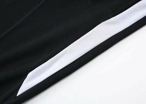 Pantalon de survêtement noir pour homme avec bande latérale blanche, taille élastique, léger, décontracté, respirant, pour l'été - Product Image 5