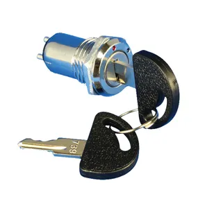 OEM 16mm Middle Size Key Switch Lock with Switch Function