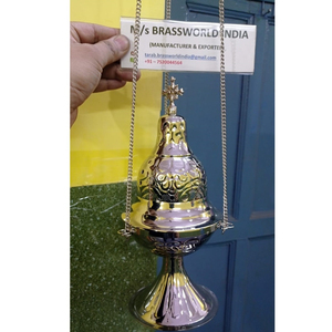 Laiton plaqué nickel, sphère en spirale - Product Image 1