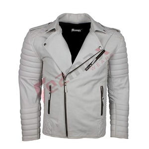 แฟชั่นการออกแบบที่กำหนดเองแจ็คเก็ตหนังบริสุทธิ์สำหรับผู้ชาย - Product Image 4