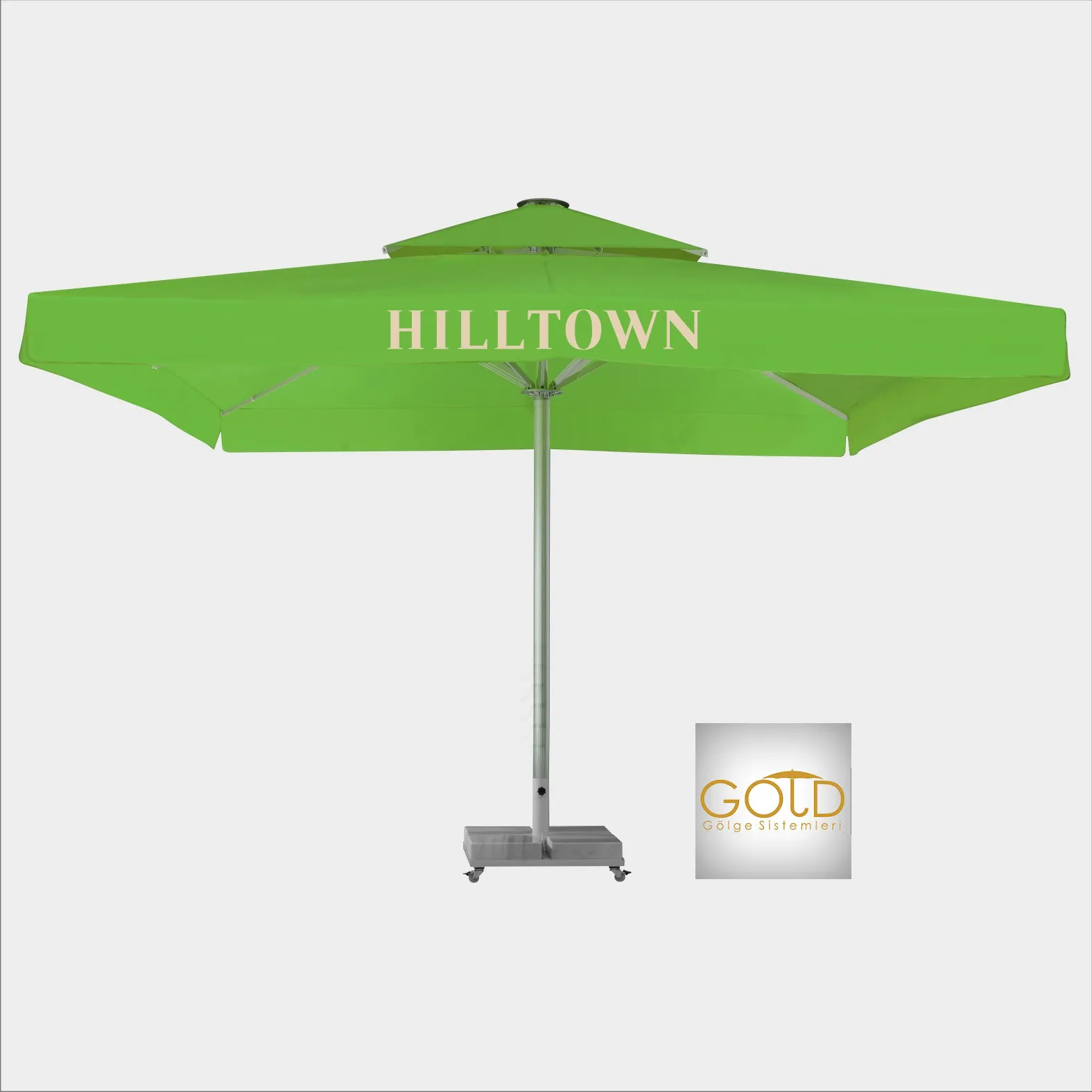 500x500cm Sonnenschirm Sonnenschirm Neues Design Luxus für Garten und Restaurants