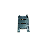 ETEILY Connecteur de carte SIM durable de haute qualité Flip Type Corps en plastique 6 broches AT pour PCB/Applications internes